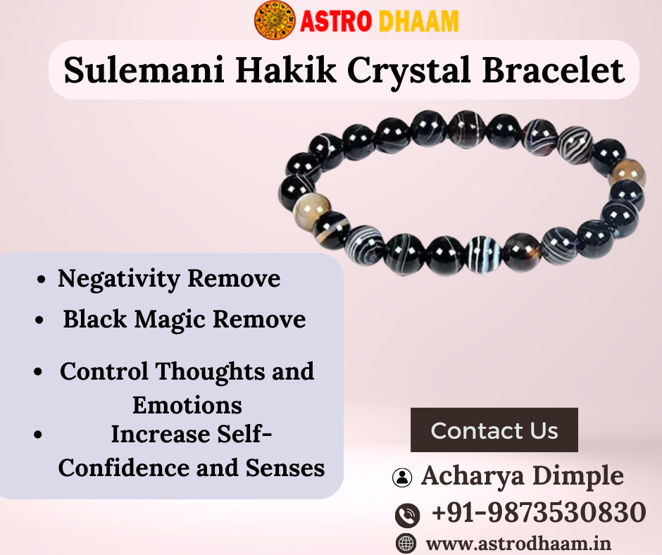 Sulemani hakik/Sulemani hakik bracelet/Strength stone/Intuition  stone/Balancing stone/Root chakra stone/Black stone/Crystal bracelet